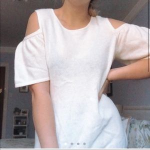 Cashmere Open Shoulder Top